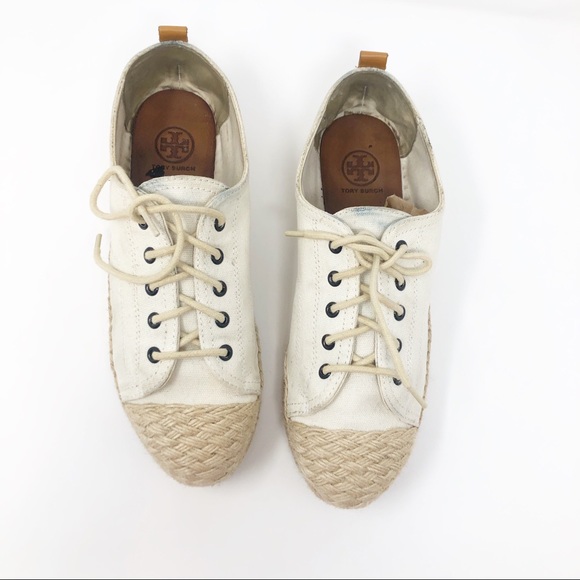 Tory Burch Shoes - Tory Burch Carter Canvas Espadrille Sneakers 8